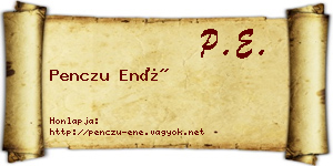Penczu Ené névjegykártya